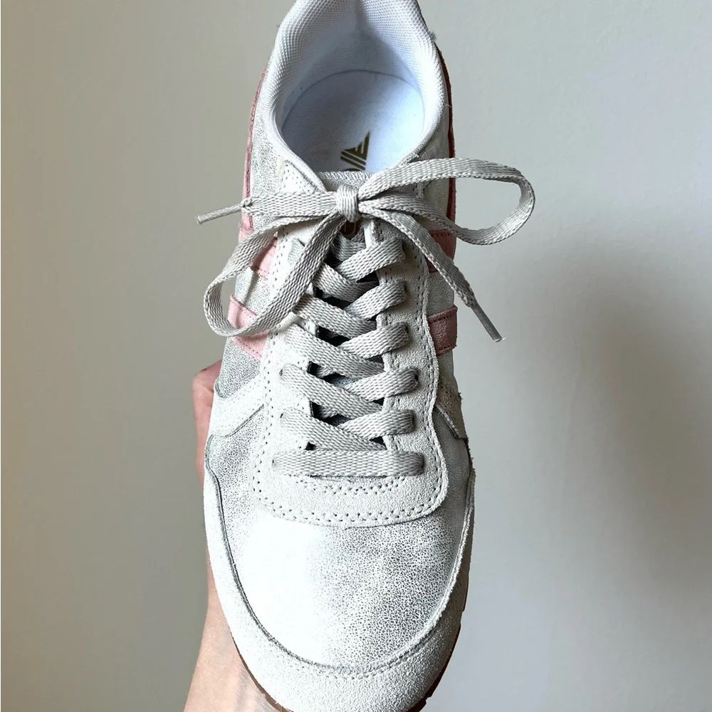 Gola Daytona Blaze Silver and Pink Retro Sneakers - Picture 4 of 7